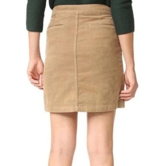 Tory Burch Lucitano Corduroy Snap Front Mini Skirt - Picture 3 of 7